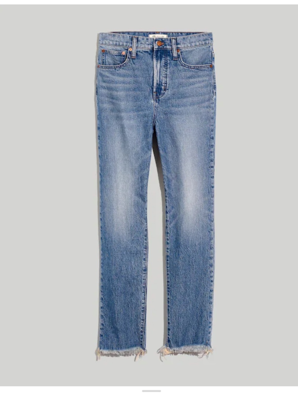 Madewell Straight-Leg Jeans in Light Blue Denim
